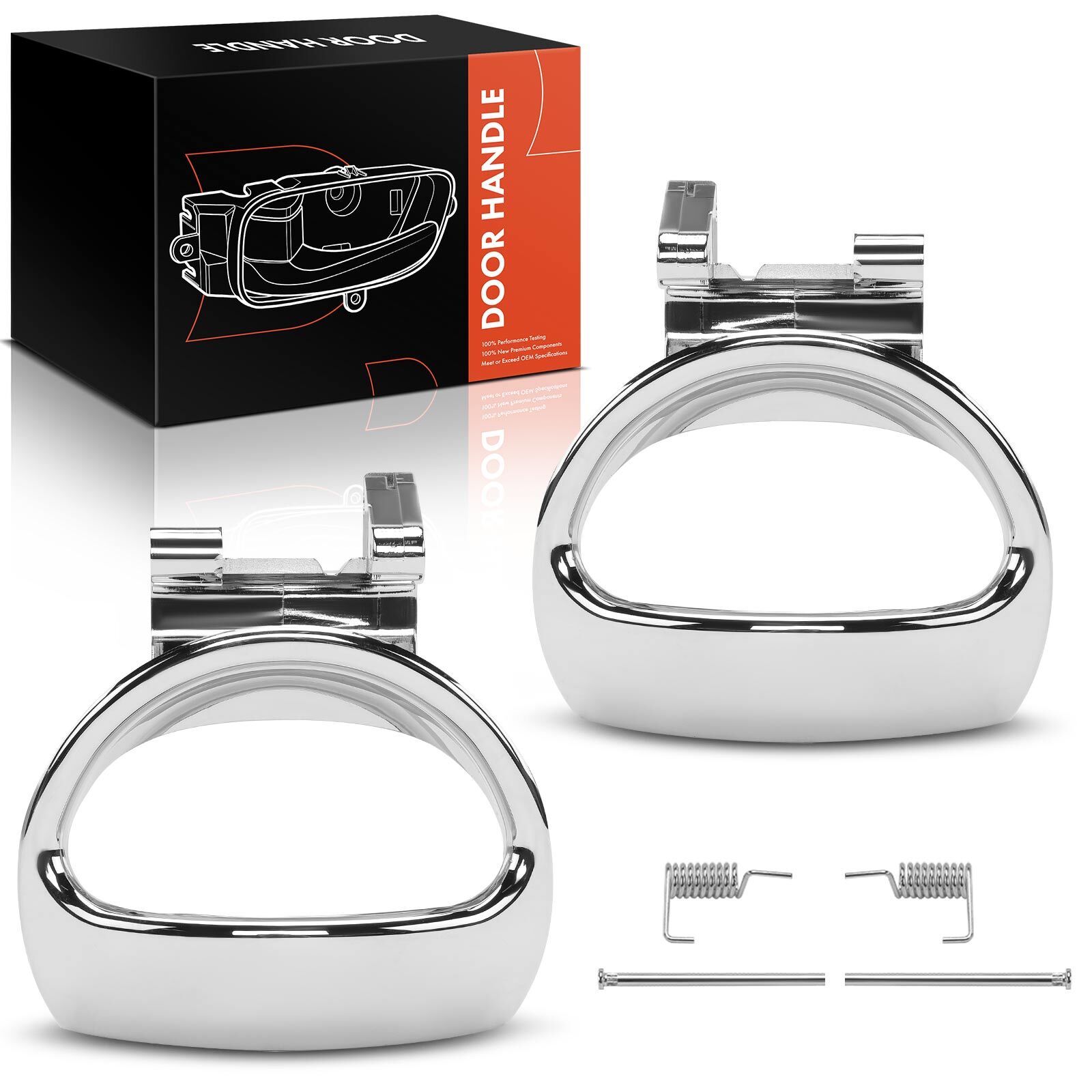 2x Front or Rear Chrome Interior Door Handle for Chevrolet HHR 2006-2011 Wagon