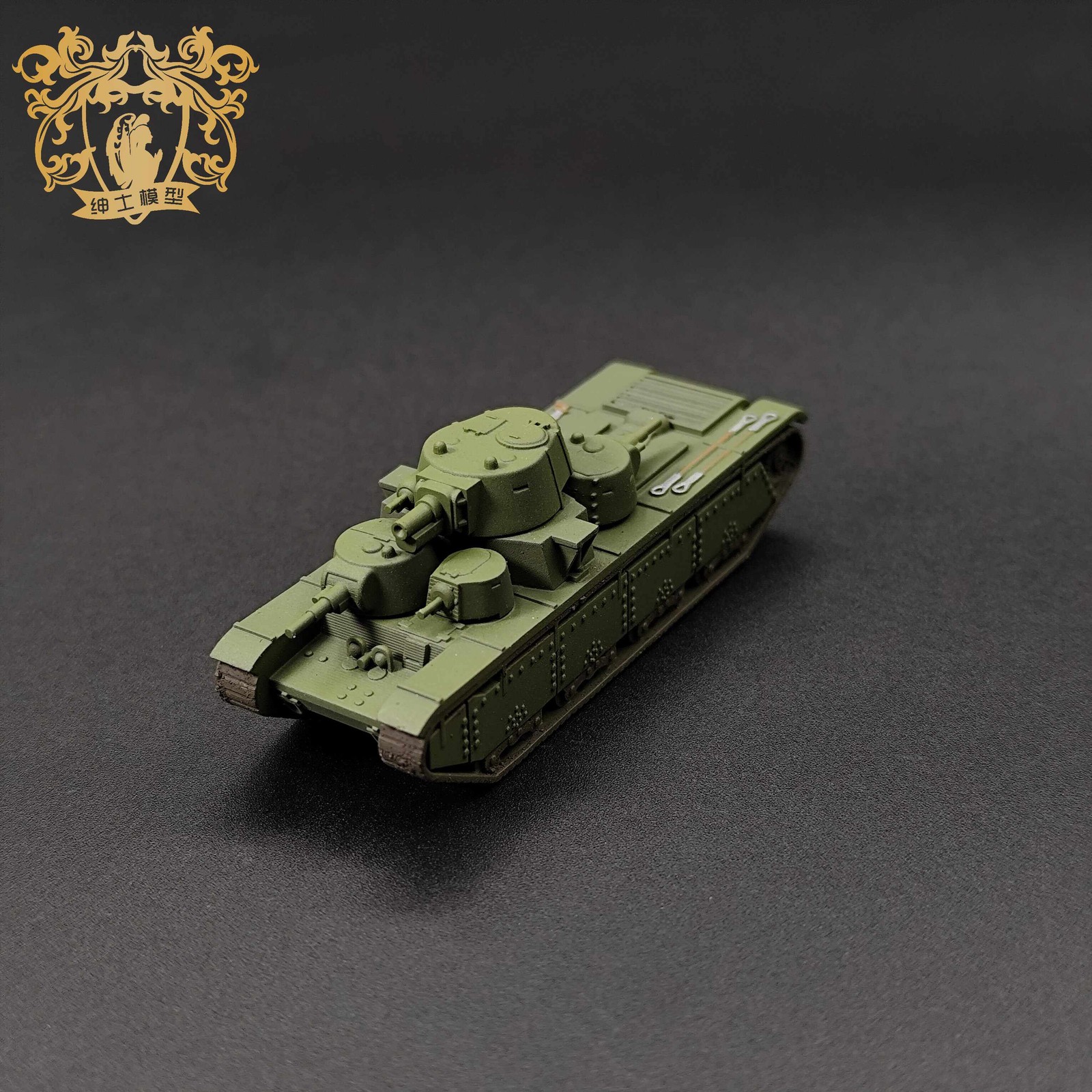 3D Printed 1/144 T-35 Super Heavy Tank 1939 Finished Model