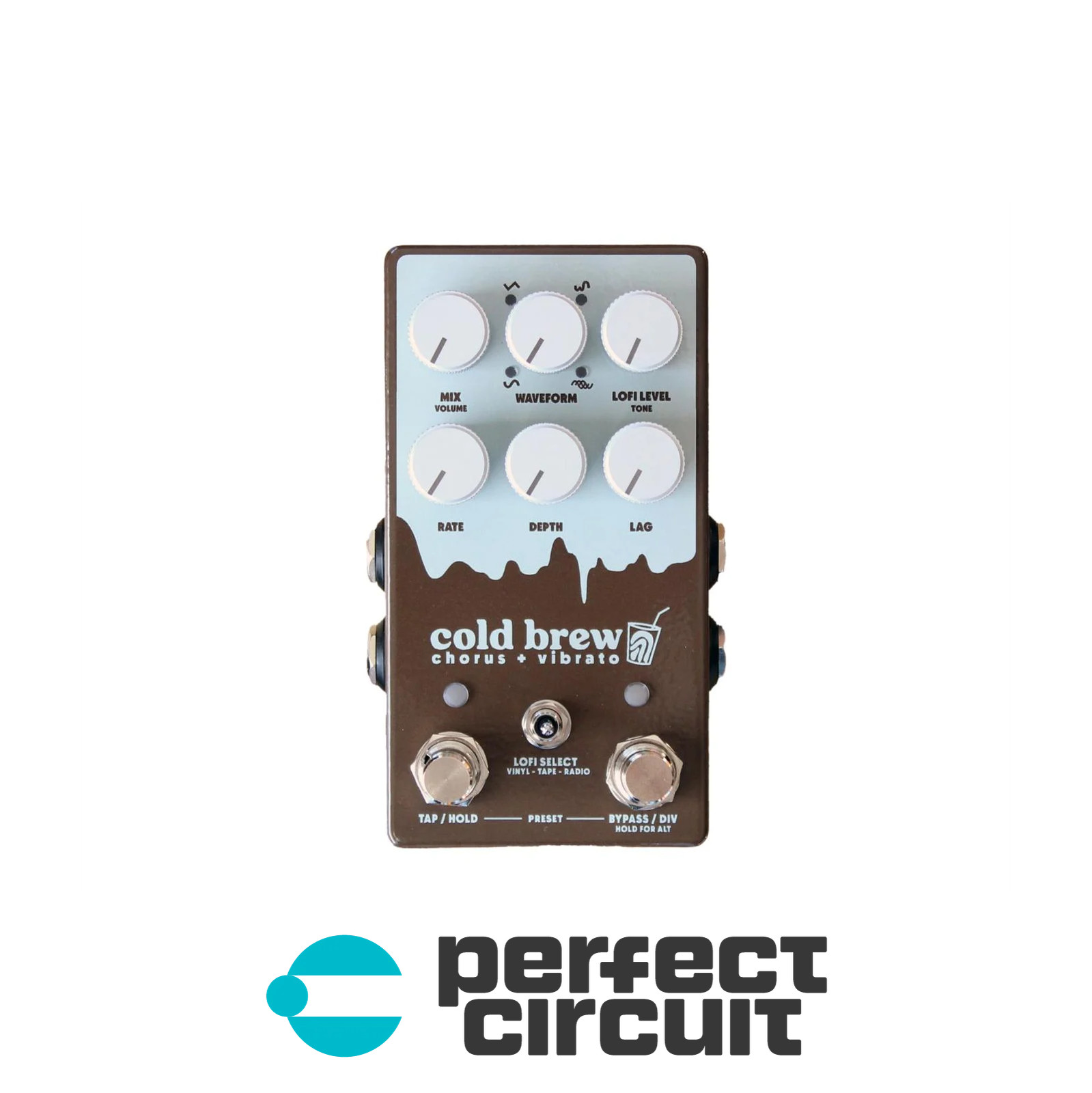 Coffee Shop Cold Brew Chorus + Vibrato Pedal EFFECTS - NEW - PERFECT CIRCUIT