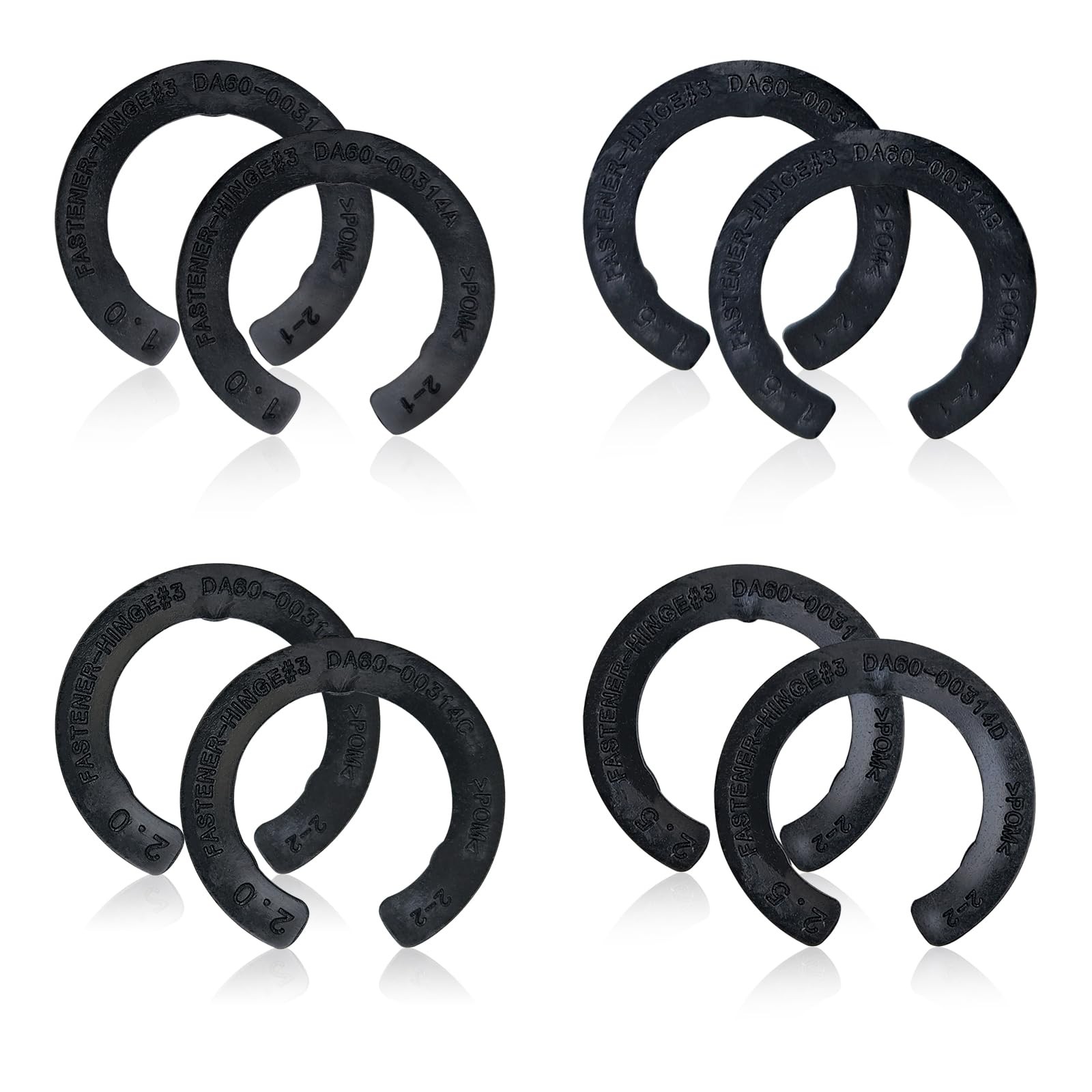 8 Pcs DA99-04158A Hinge Shims Refrigerator Door Height Adjustment Kits