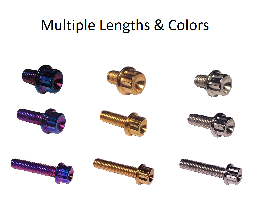M6 *10/12/14/18/22/26/30mm Titanium Bolts Flange Screws
