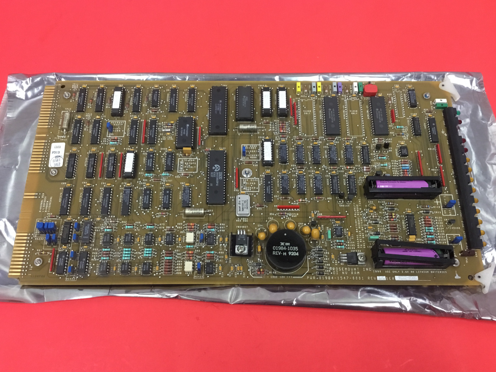 FISHER ROSEMOUNT - NV Memory Board - P/N: 01984-1547-0001 - Rev. B/G