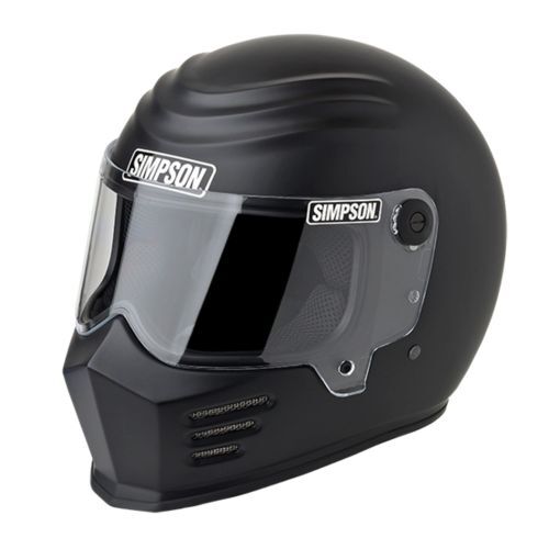 Simpson Safety 28315XX8 Outlaw Bandit Motorcycle Helmet - 2X-Large, Black NEW