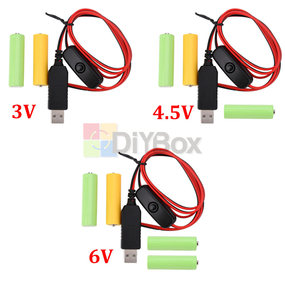4.5V 3V AAA Battery Eliminator Dummy Battery Adapter for Replace AAA AA Battery