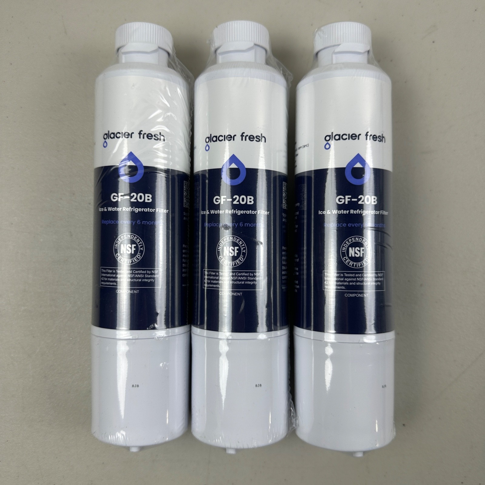 3 PACK GLACIER FRESH DA29-00020B Water Filter for Samsung HAF-CIN/EXP GF-20B