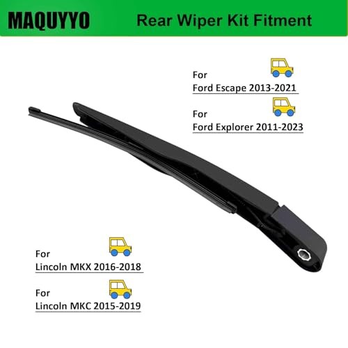 Rear Windshield Wiper Arm Blade Set Replacement for Ford Escape 2013-2021,