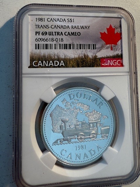 1981 CANADA $1 TRANS-CANADA PF69 ULTRA CAMEO