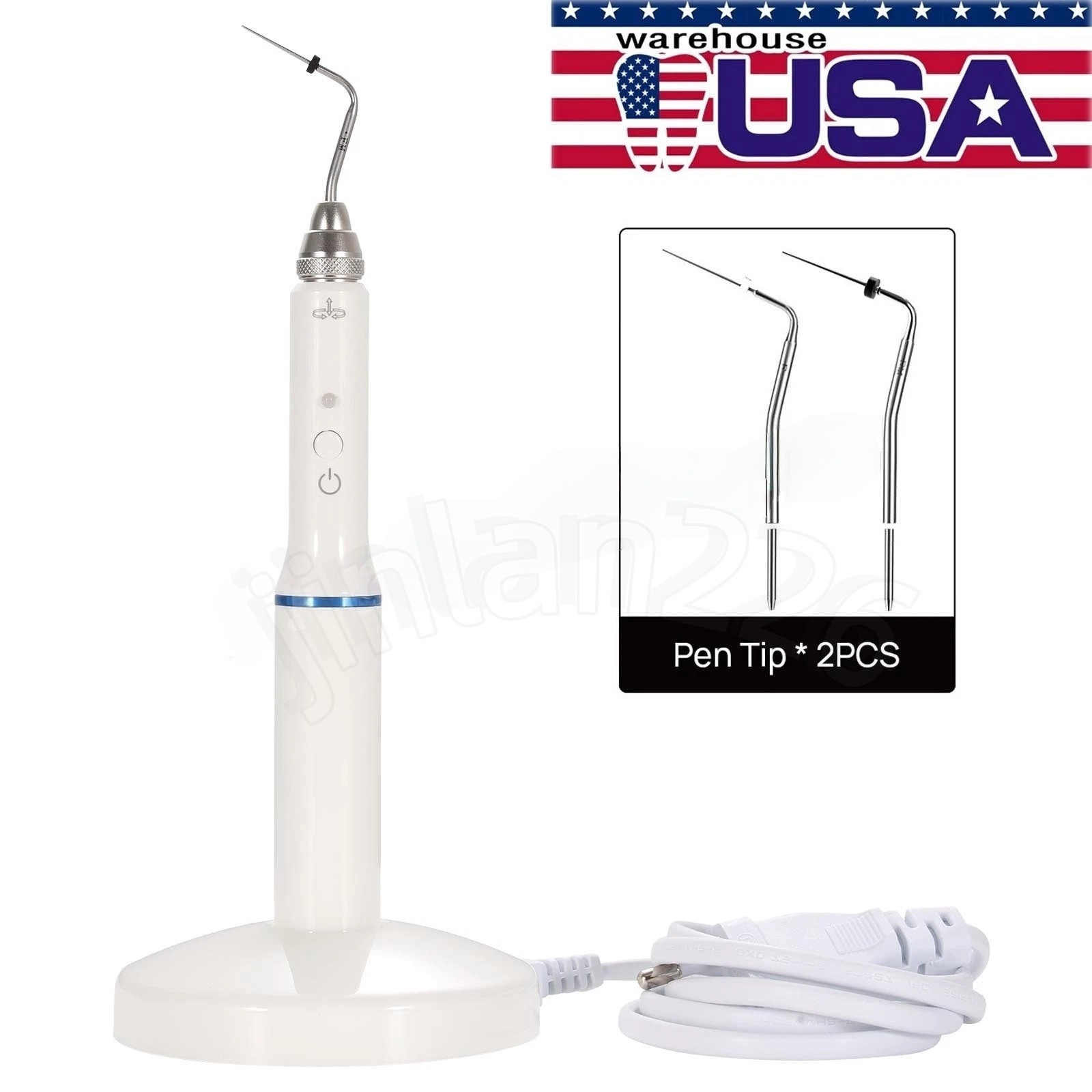 Dental Gutta Percha Obturation System Endo Heated Pen w/ 2 Tips