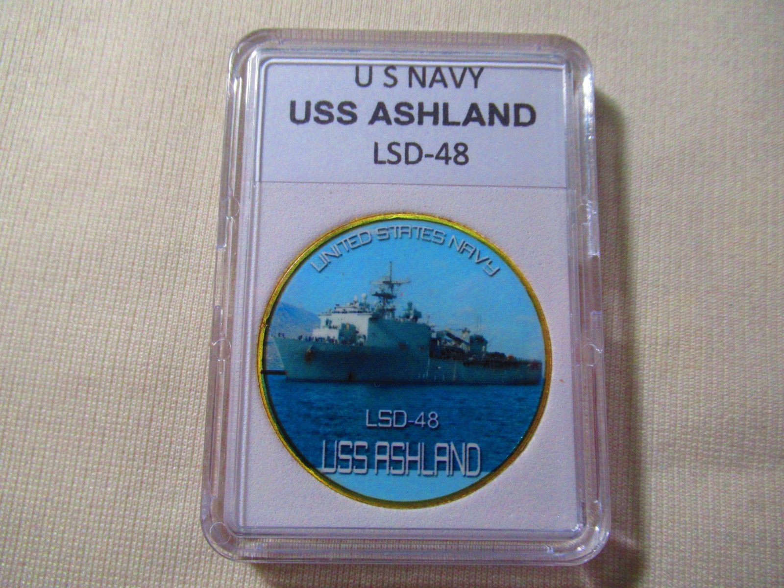 US NAVY - USS ASHLAND (LSD-48) Challenge Coin
