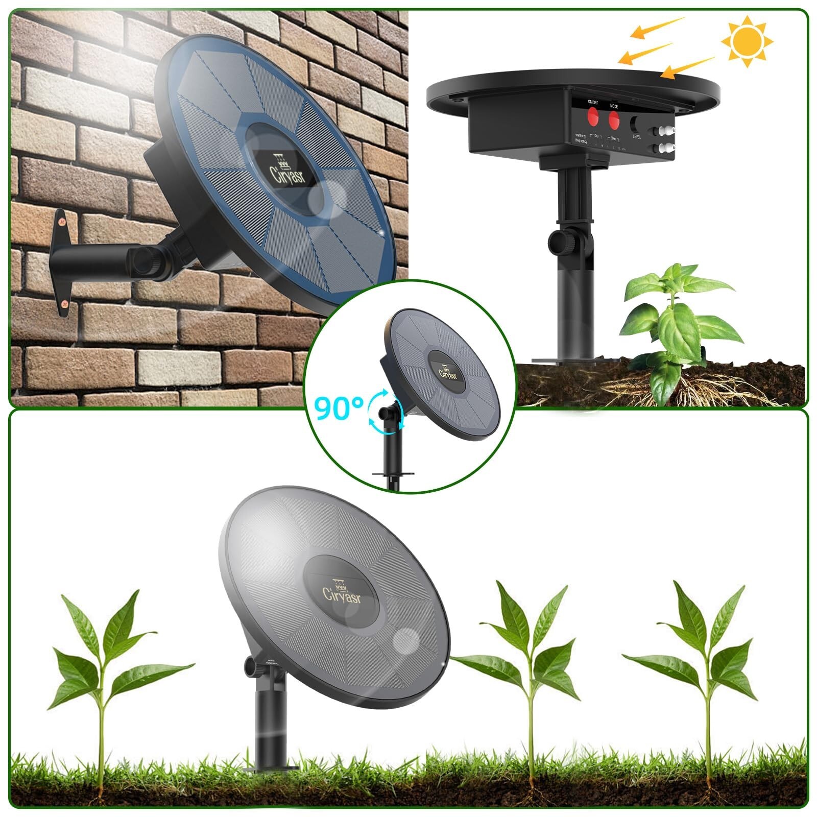 Solar Drip Irrigation System with 2200mAh Battery and 6 Timer Modes for Plants