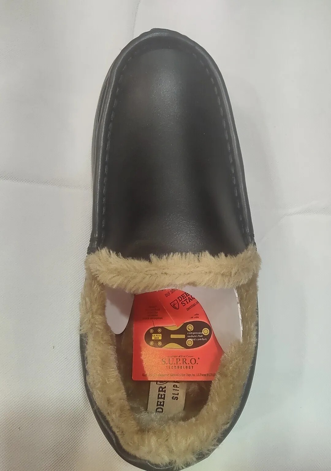 Deer Stags Spun Slipper Size 10 W