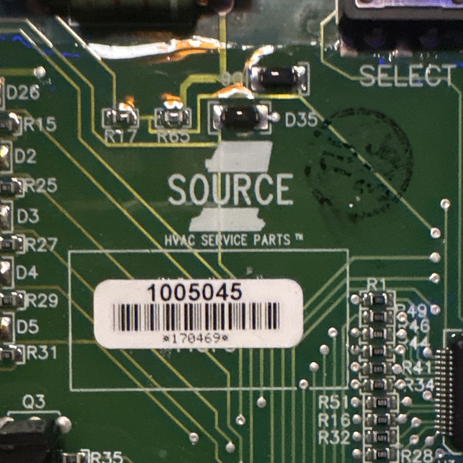 Genuine York Source 1 Simplicity 1A 2/4 Stage Control Board 1005045 | 10306308