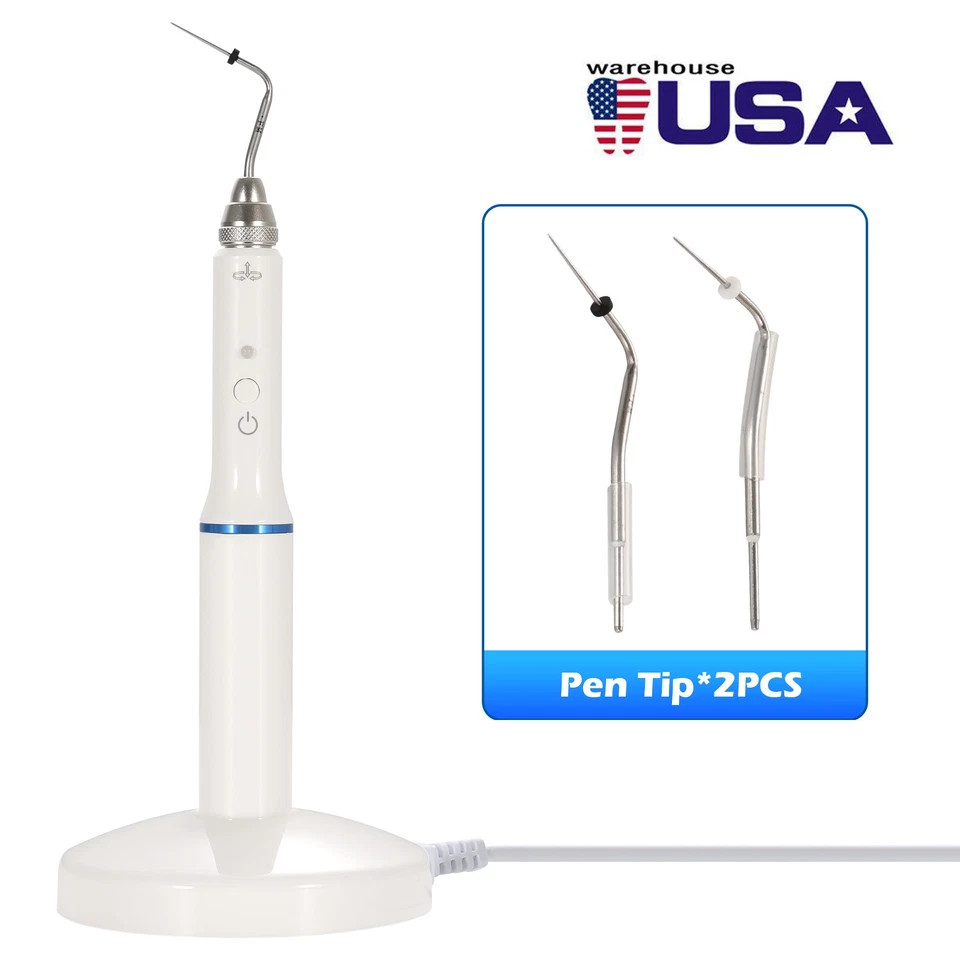 Dental Cordless Gutta Percha Obturation System Endo Heated Pen With 2 Tips