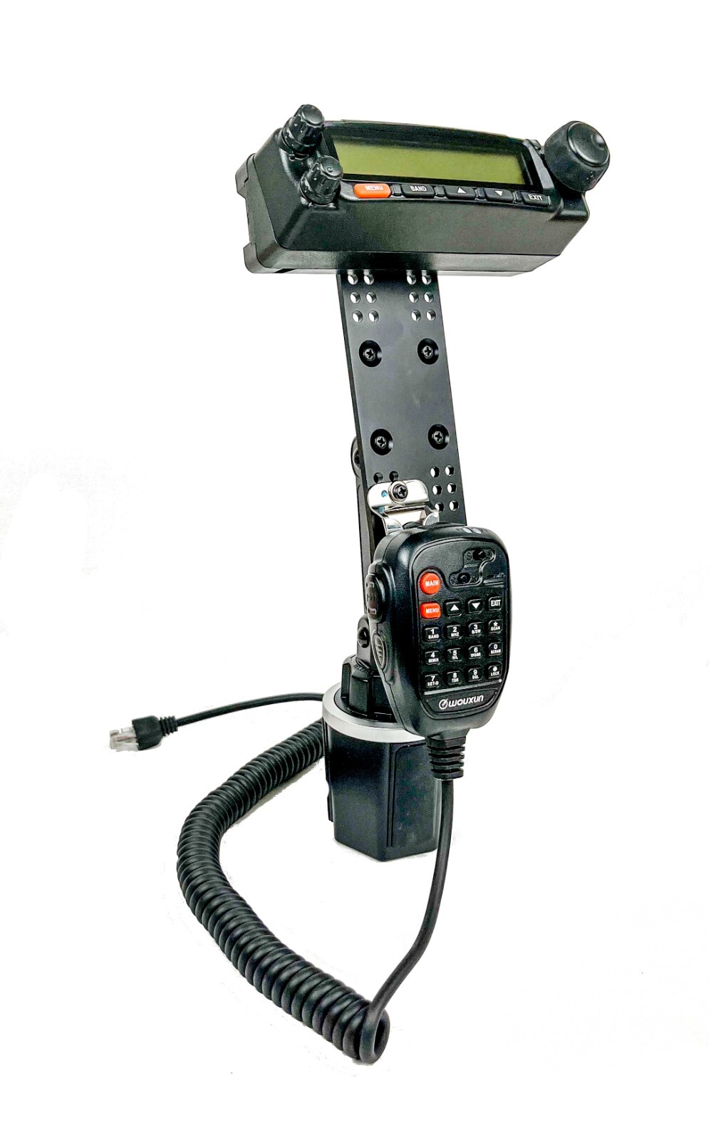 Wouxun KG-1000G Control Head With Microphone Holder Cup Holder Mount