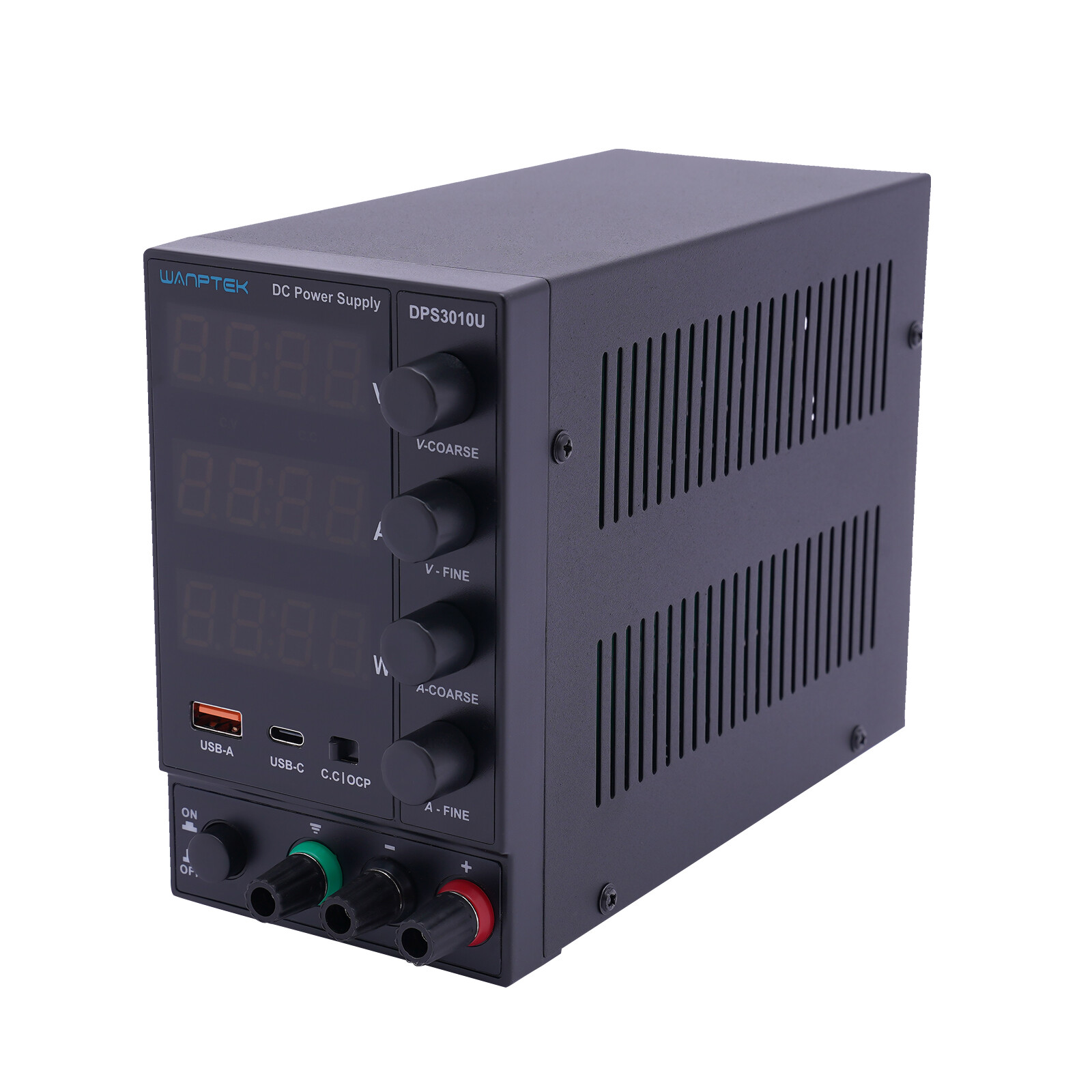 0-30V 0-10A DC Power Supply Lab Variable Adjustable Regulated Bench Switching