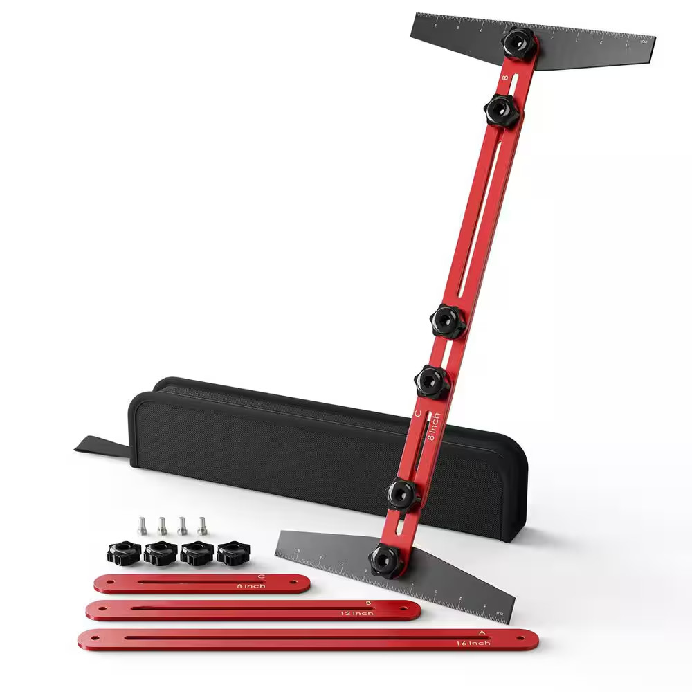 Adjustable Aluminum Alloy Stair Tread Template Gauge Stair Measuring Tool Pergol