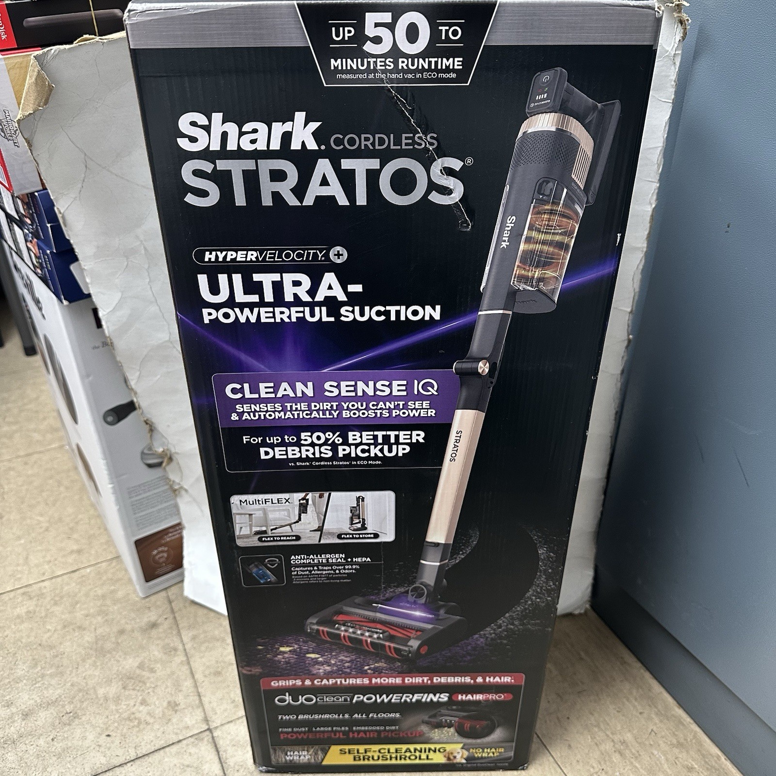 Shark Stratos IZ840H Cordless Vacuum Rose Gold - Open Box/New