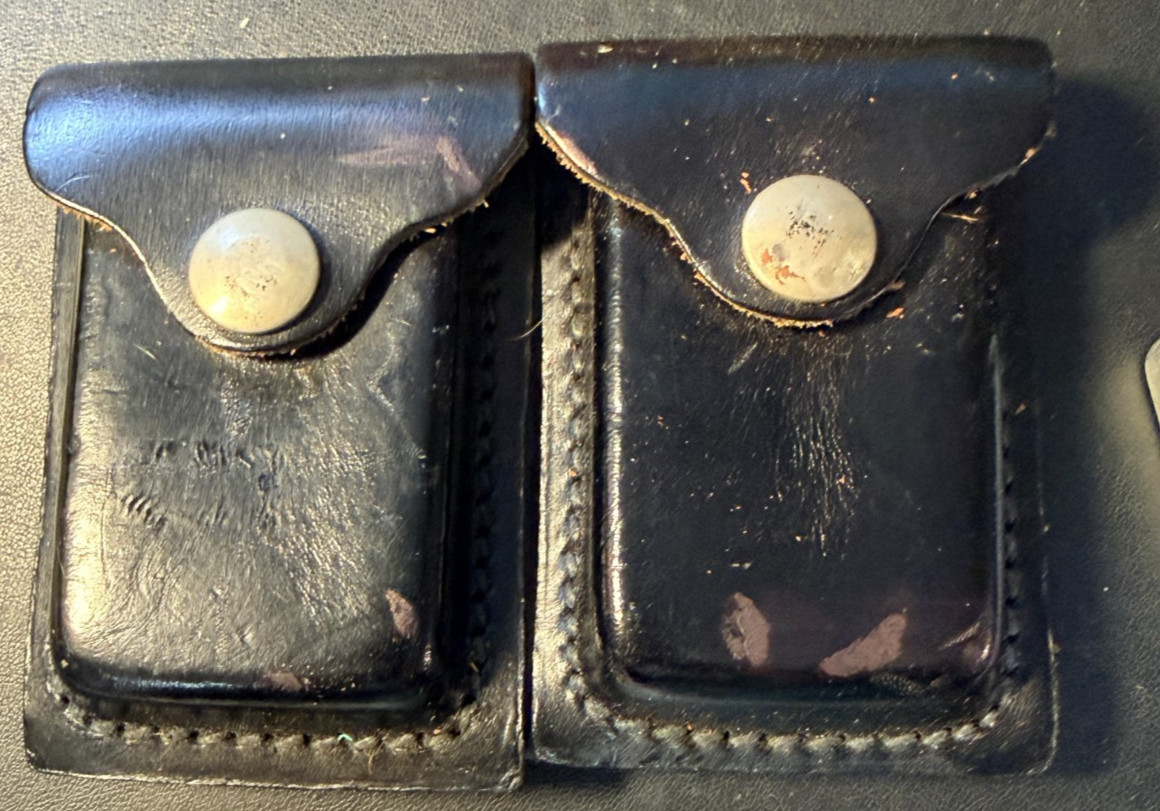 Vintage US Military Revolver Ammo Case Oklahoma Leather Products 62B4016