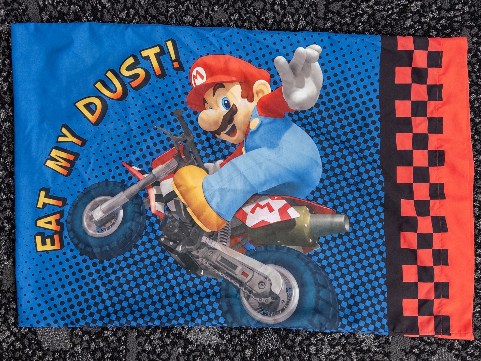 Nintendo Mario Kart Wii Luigi Standard Pillow Case Two Sided 2010