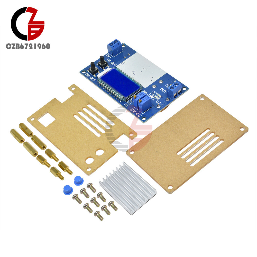 12A Digital LCD Display 24v19v12v to 5v6v adjustable buck module with shell