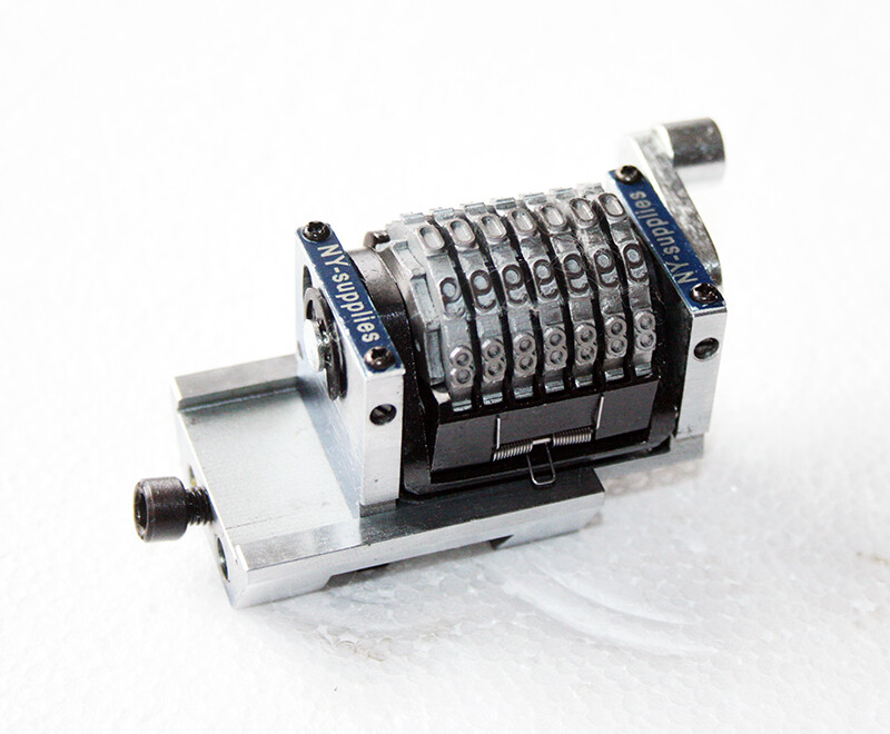 3/16" Flat Base Numbering for Morgana Standard Duplica 7 digit convex backward