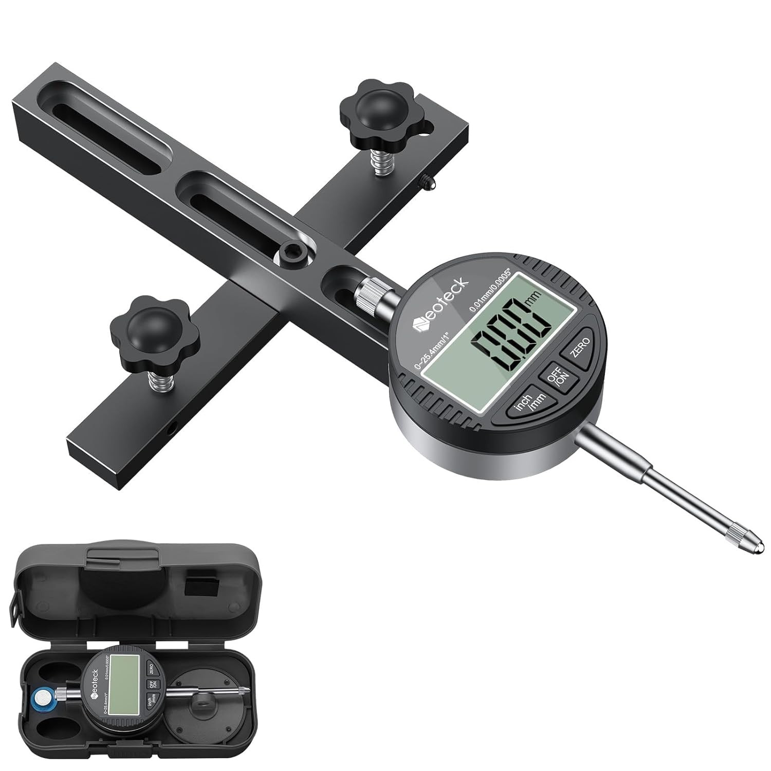 Neoteck 0-1'' Digital Dial Indicator Table Saw Gauge Suitable for Table Saws wit