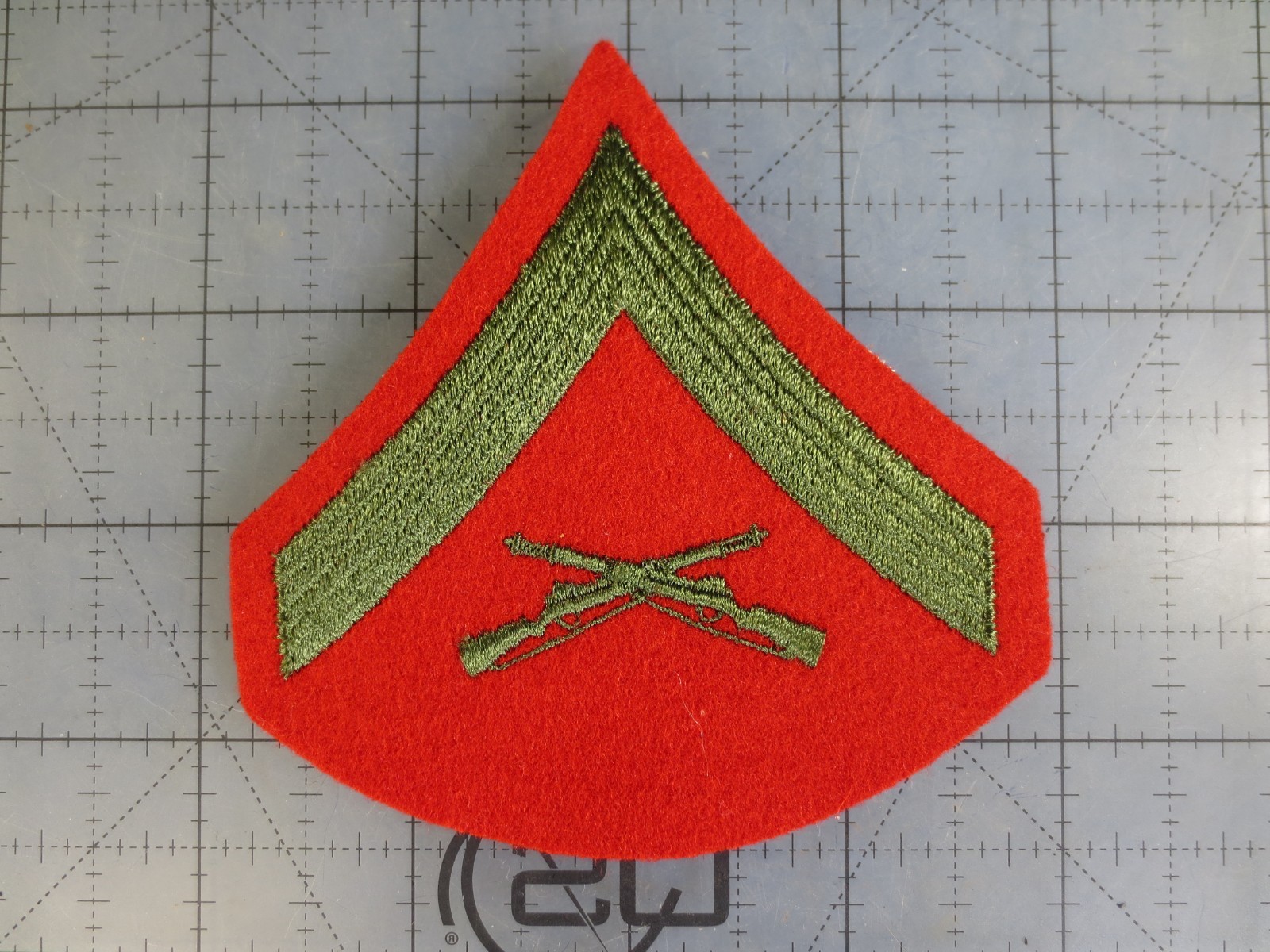 Original USMC Marine Corps Lance Corporal E-3 Service Dress Patch Insignia