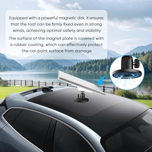 Starlink Mini 1/4 Nut Base - Adjustable Angle Magnetic Starlink Mini Mount