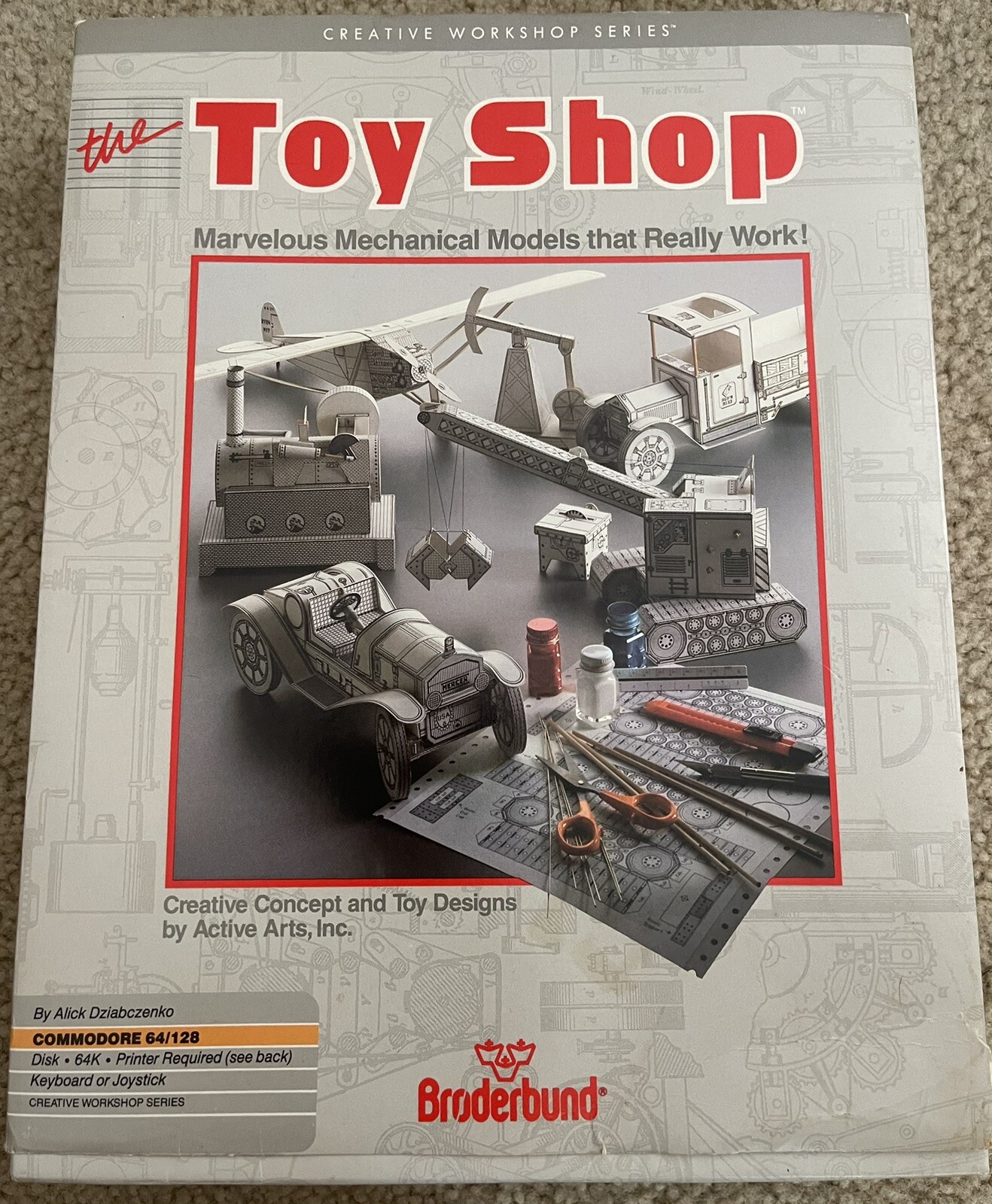 The Toy Shop Broderbund Software For Commodore 64 128 Complete Vtg 1986