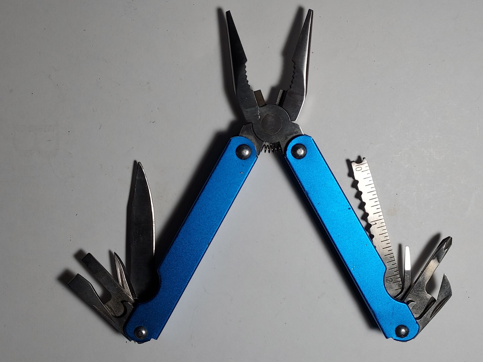 Sheffield Blue Stainless Steel Multi Tool #12760 with nylon pouch