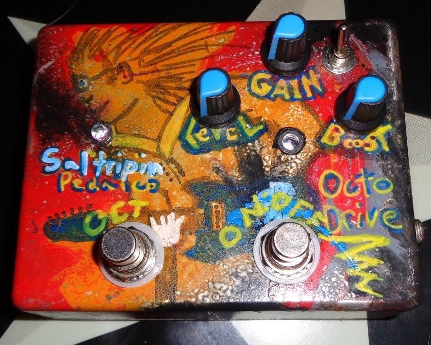 Sal'tripin Pedal Co"The Stoner Oct /Drive" octave fuzz/USA boutique guitar pedal