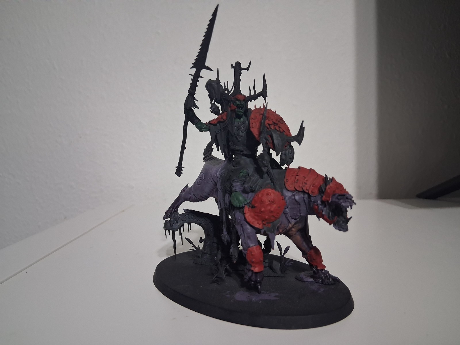 Warhammer Age of Sigmar AoS Kruleboyz Killaboss on Great Gnashtoof - Built