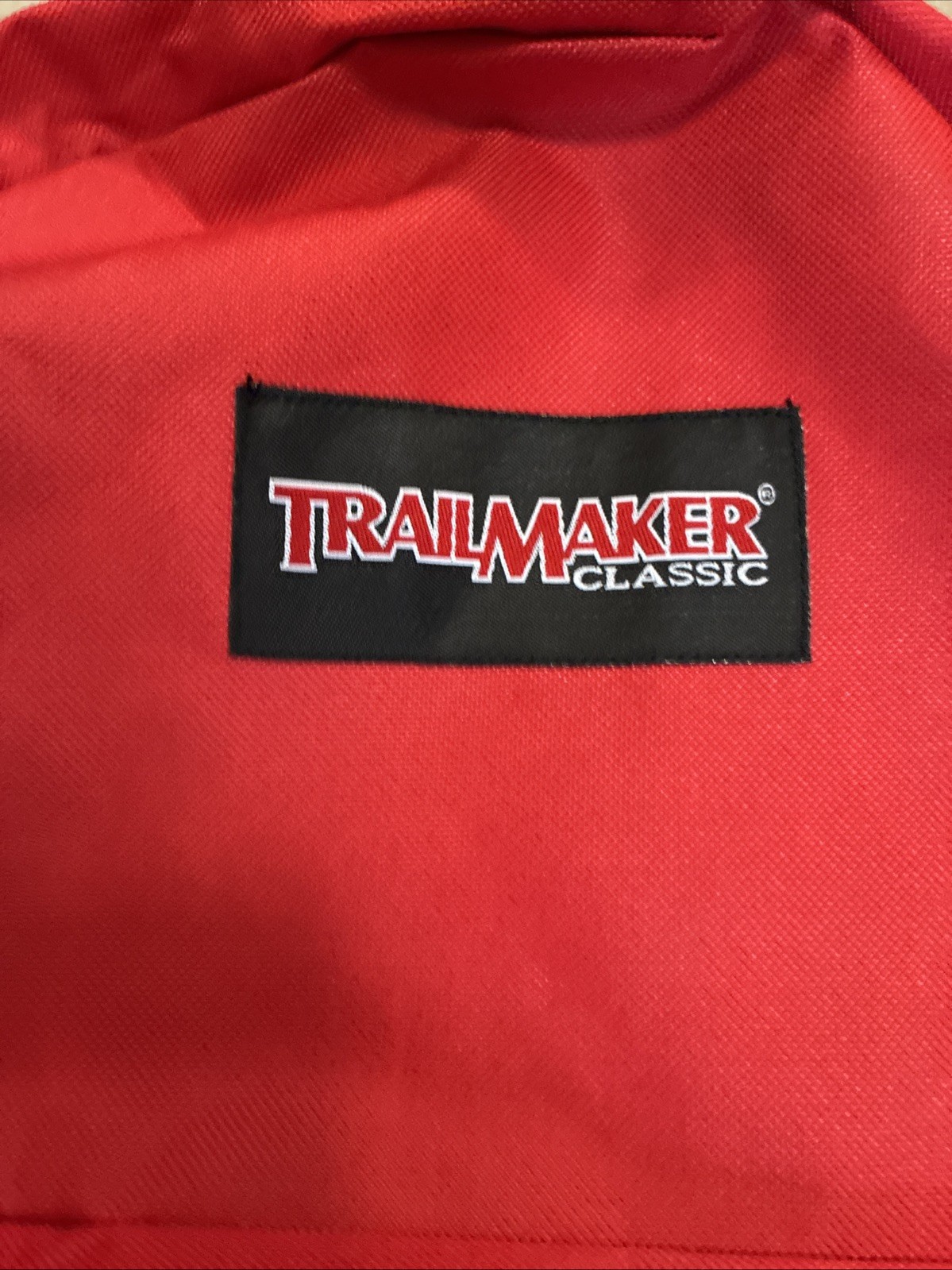 NWT Trail Maker Red Backpack Outdoors Full Zip Sports Logo Backpack