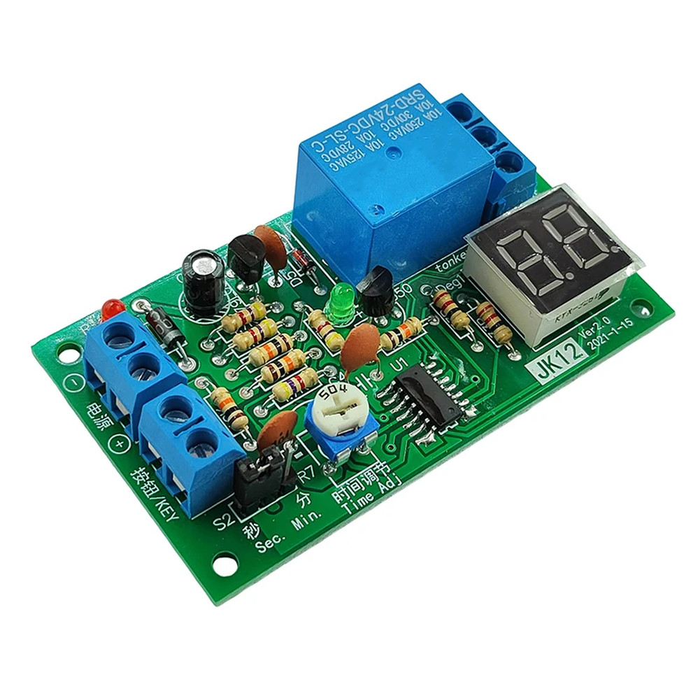 12V Time Delay Relay Real-time Countdown Display Lighting Delay Control