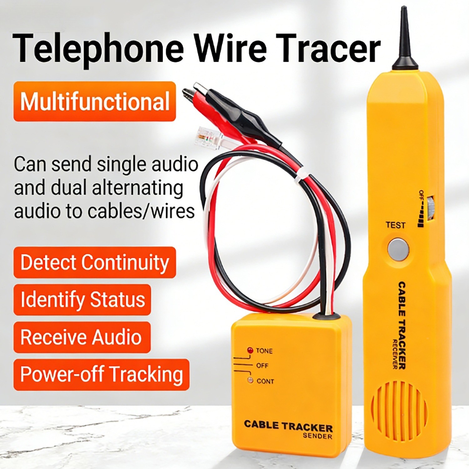 Electrical Wire Tracer Circuit Tester W/tone Generator & Probe Kit, Cable Signal