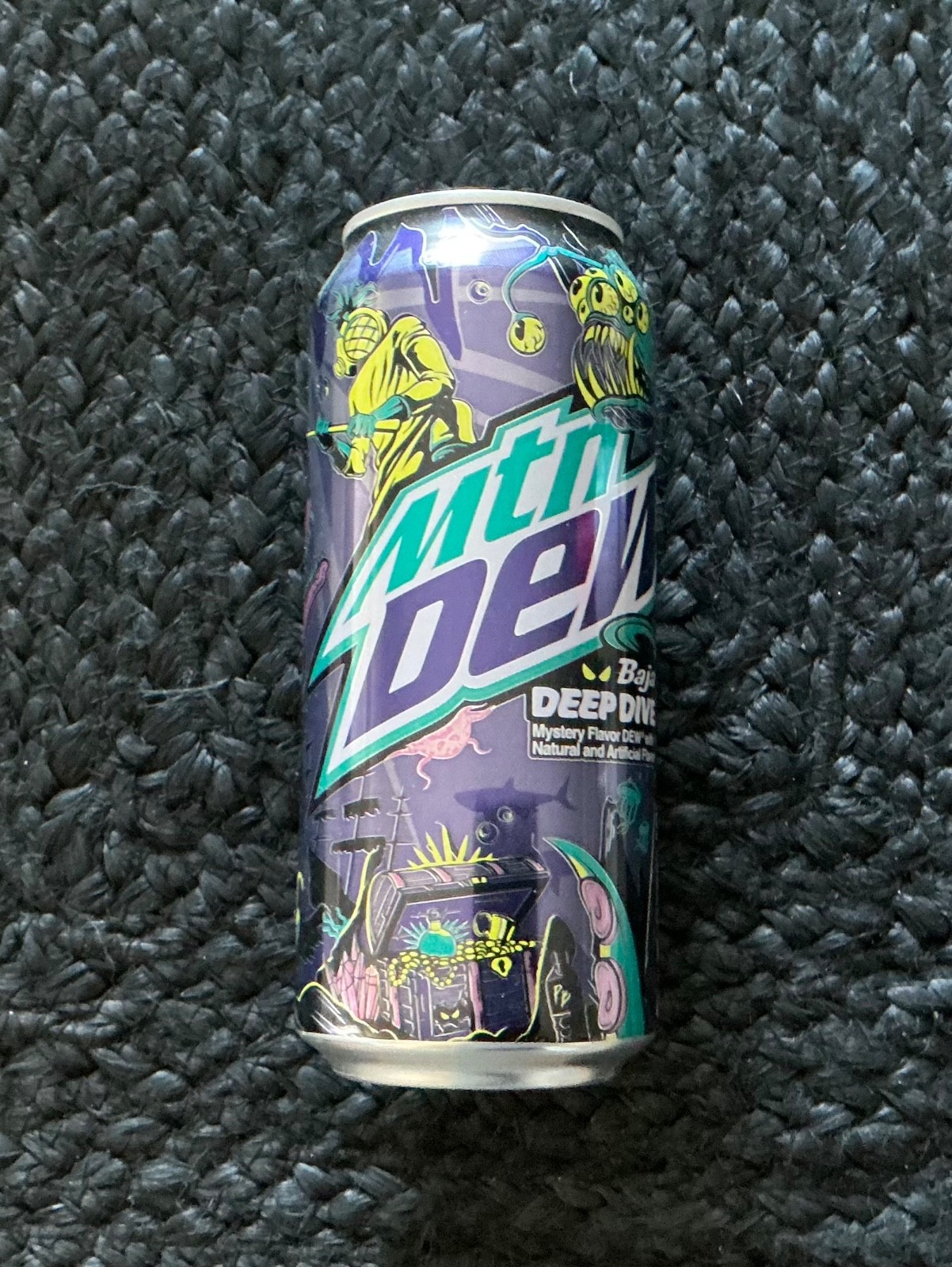 Mtn Dew~Baja Deep Dive~One Full Unopened (Expired) Can~Mountain Dew Limited