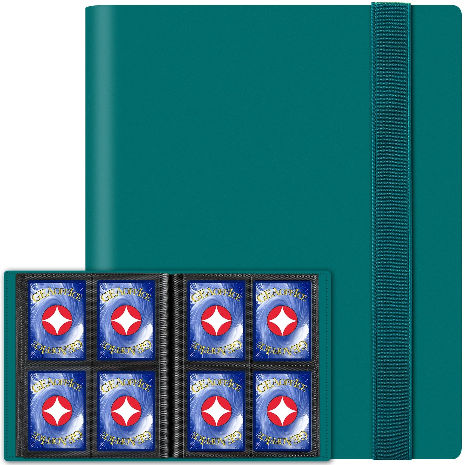 Binder 4 Pocket Trading Card Album Folder 160 Side Loading Pocket Binder