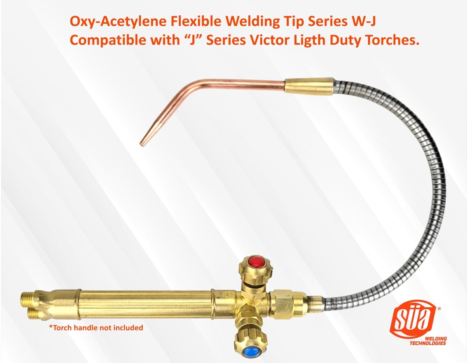 Oxy-Acetylene Flexible Welding/Heating Tip System Compatible with “J” Series