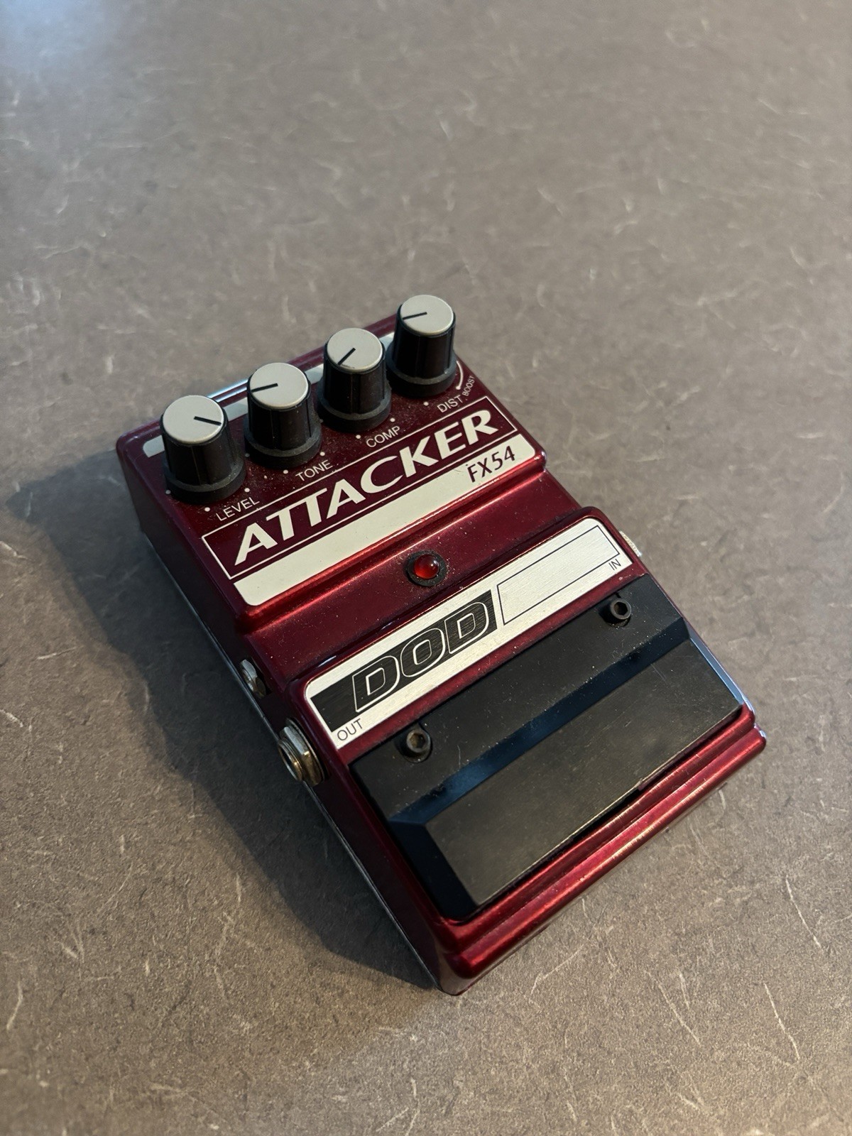 Vintage DOD Attacker FX54 FX-54 Compressor Distortion Guitar Effects Pedal