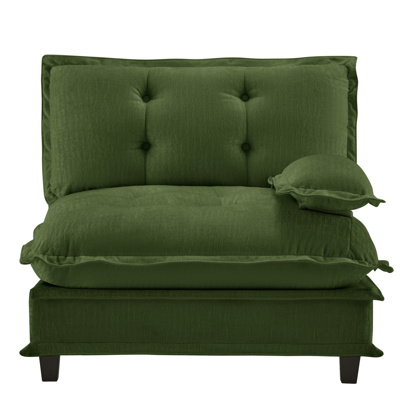 Modular Sofa Chenille Green 38.58" L x 33.86" W x 35.43" H