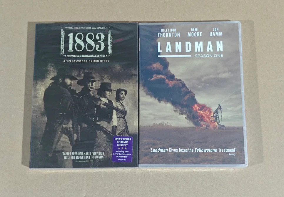 1883: A Yellowstone Origin Story + landman season one (DVD,  7-Disc Set) US SELL