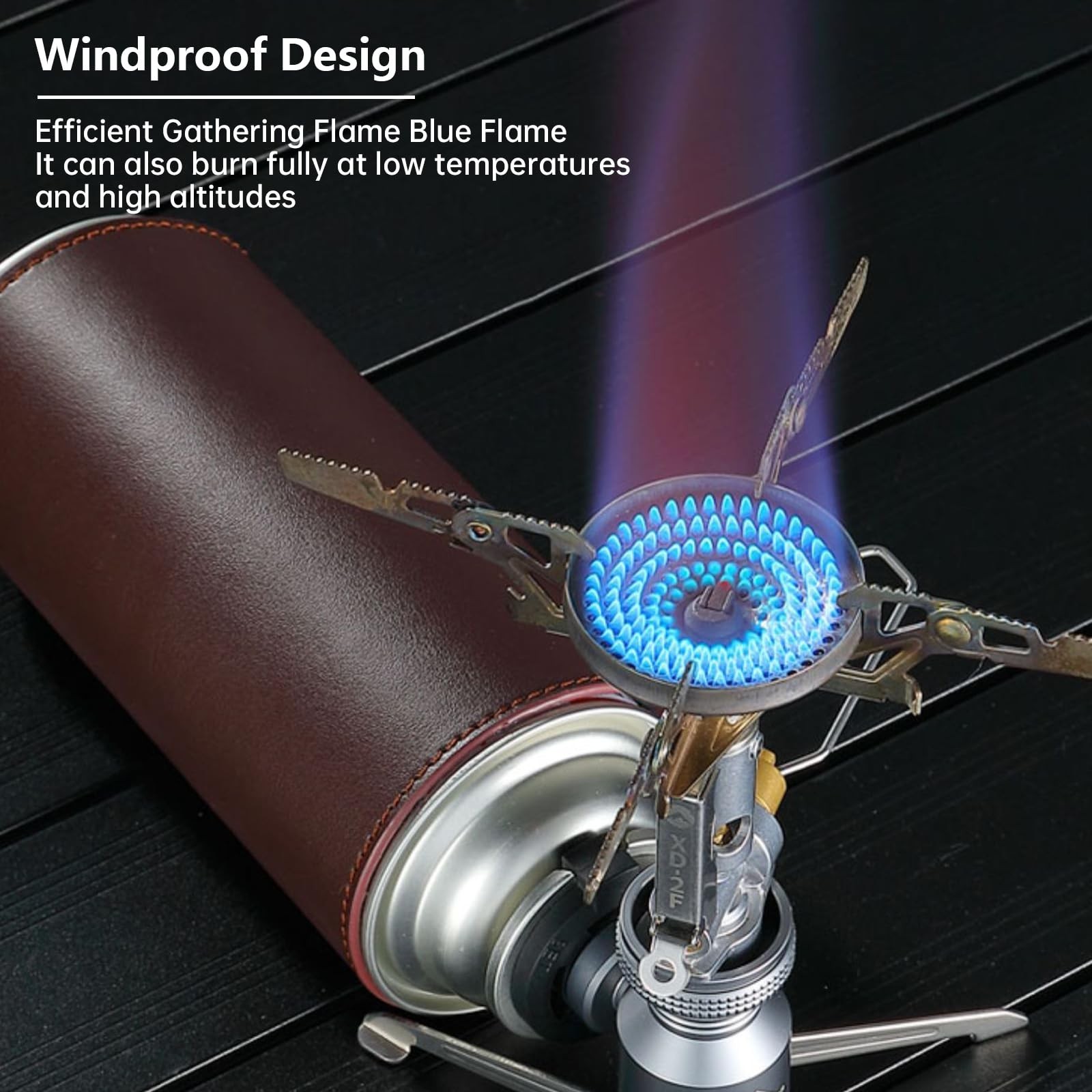CAMPINGMOON Stove Compact Foldable XD-2F(With Igniter)