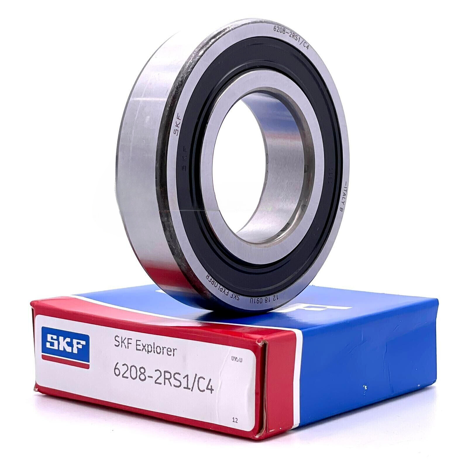 SKF 6208 2RS1 C4 DEEP GROOVE BALL BEARING, RUBBER SEALED 40x80x18 mm