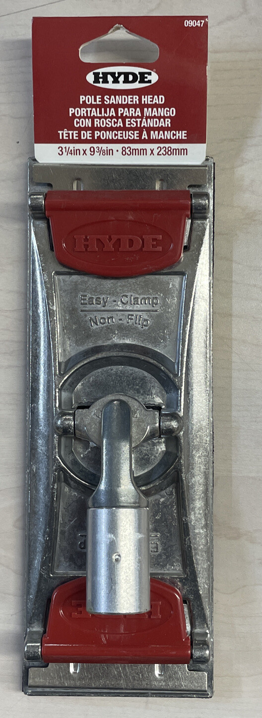 Hyde "No-Flip" Drywall Pole Sander Head with Quick-Clamp System 09047