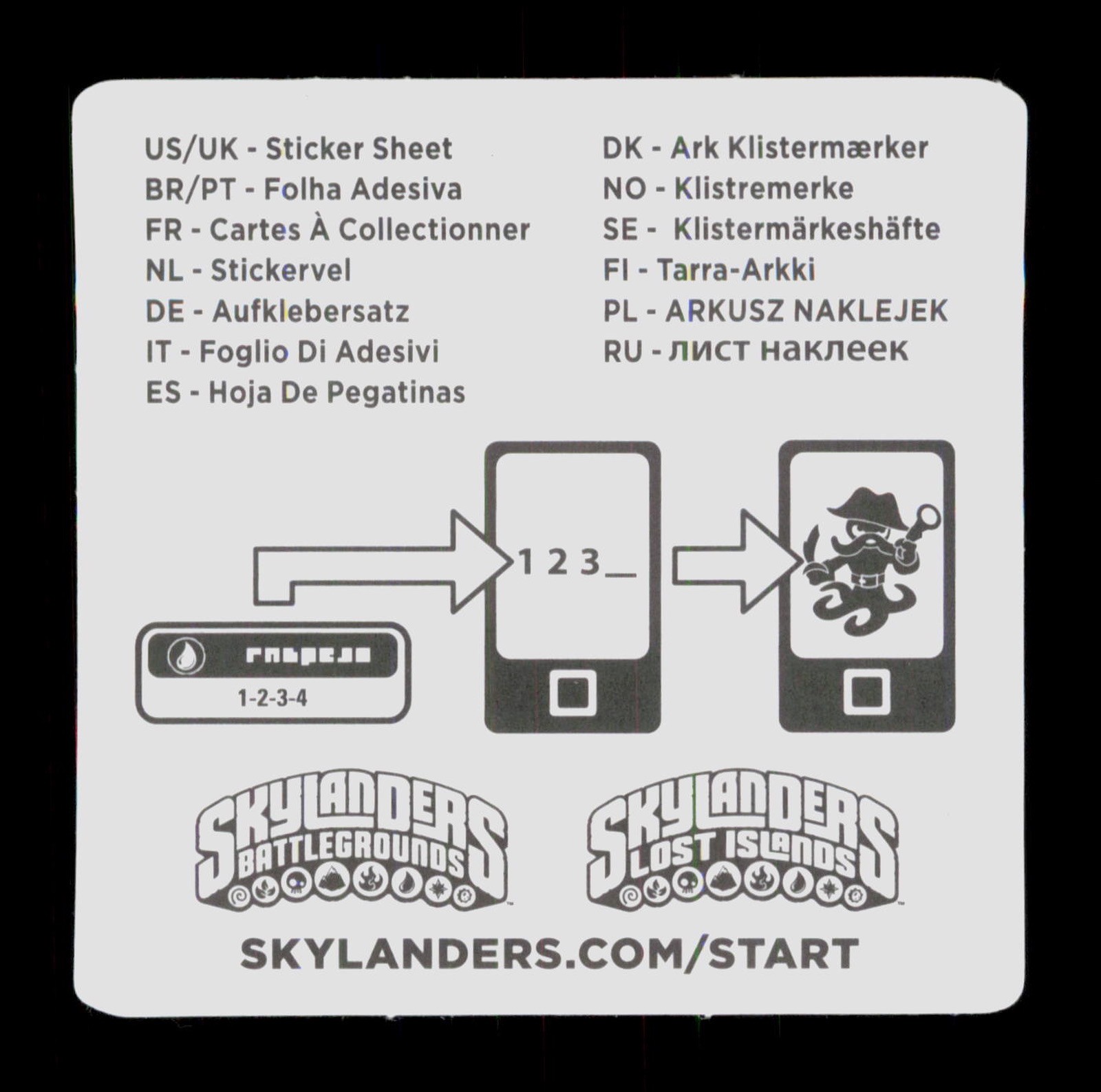 Scorp Skylanders Swap Force 2013 Activision Sticker