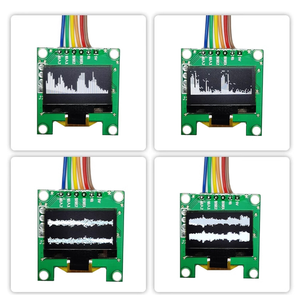 OLED Mini Music Spectrum Display Analyzer Audio Level Indicator VU Meter 8 Types