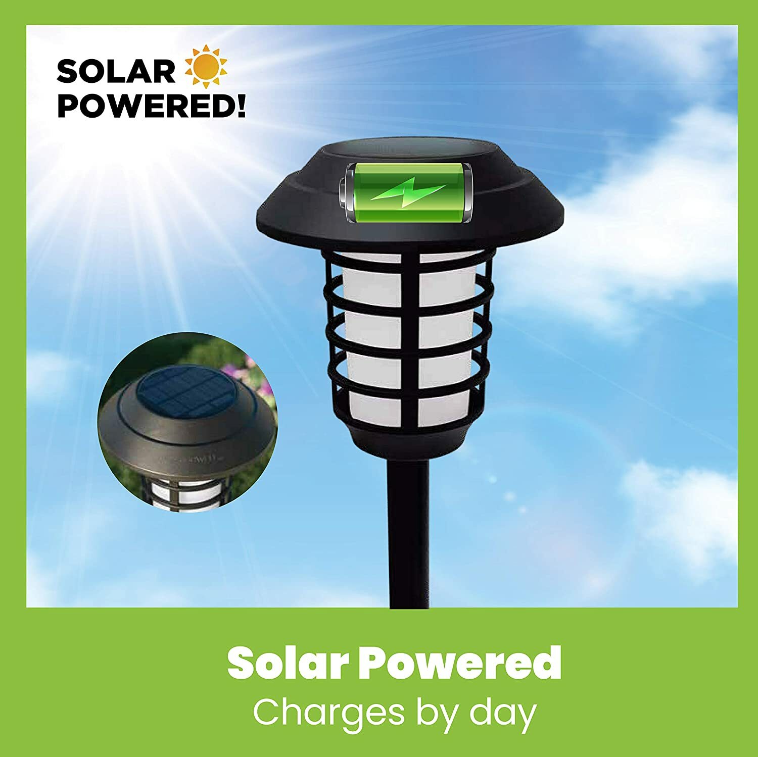 Bell + Howell Outdoor Solar Powered 2-in-1 Pathway and Garden Lights - 4 Pack