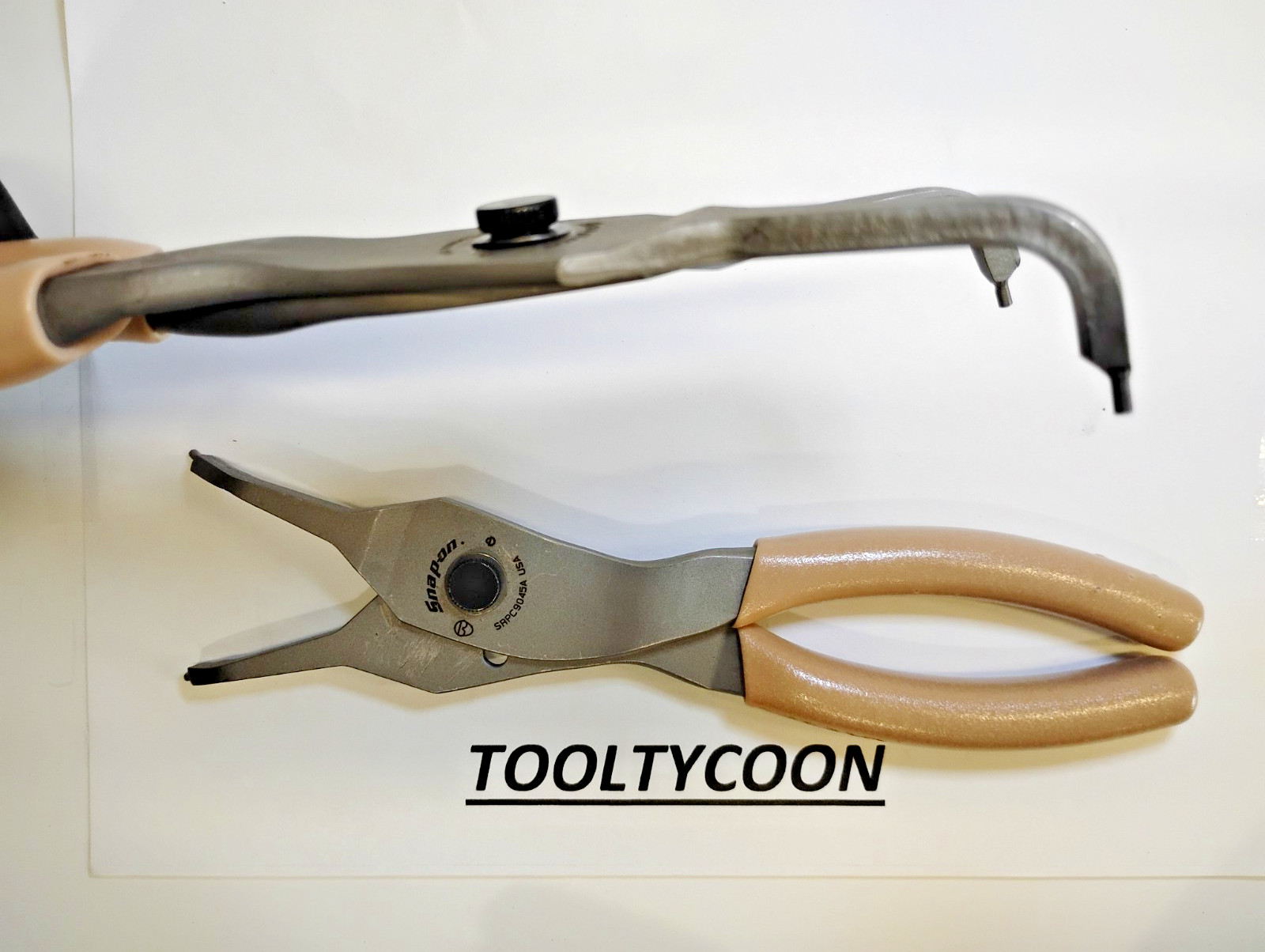 Snap-On Tools USA NEW 2pc Custom Snap Ring Plier Set SRPC9045ACT SRPC9090ACT