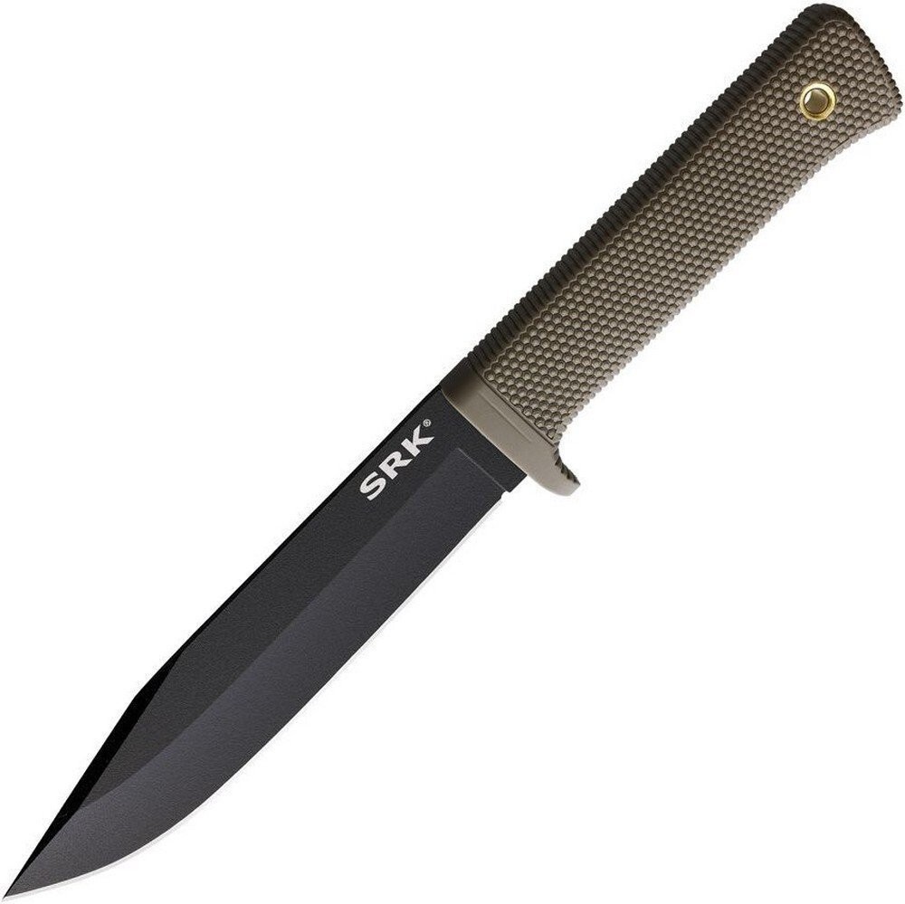 Cold Steel SRK Fixed Knife 6" Carbon Steel Kray-Ex Handle - CS-49LCK-DEBK-BRK