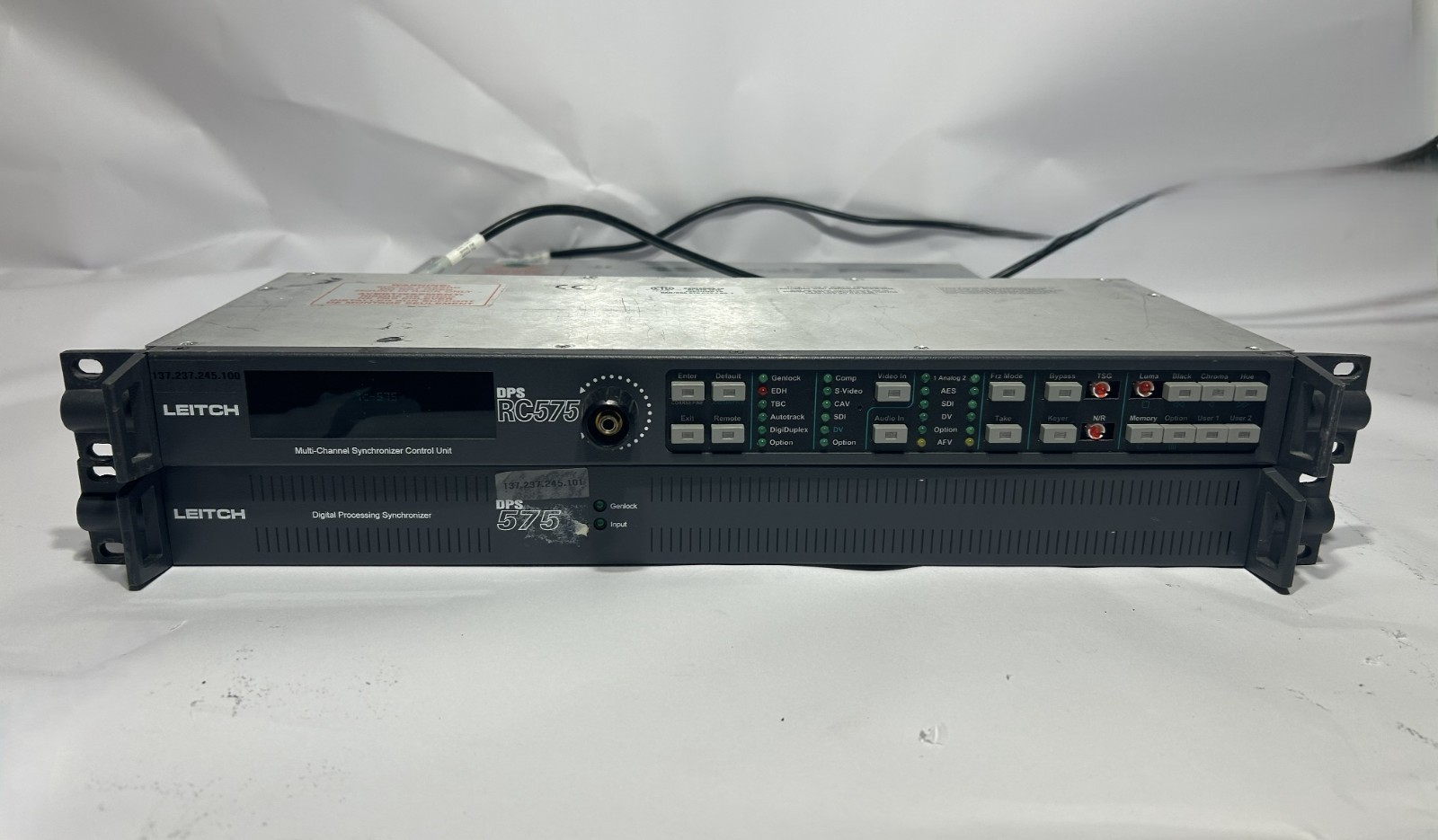 Leitch DPS 575 Digital Processing Synchronizer w/ RC 575 Control Unit Free Ship